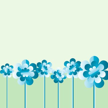 Parlak çiçek arka plan - vektör illüstrasyon.