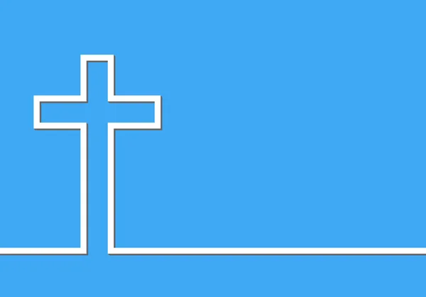 Крест - векторная иллюстрация . — стоковый вектор