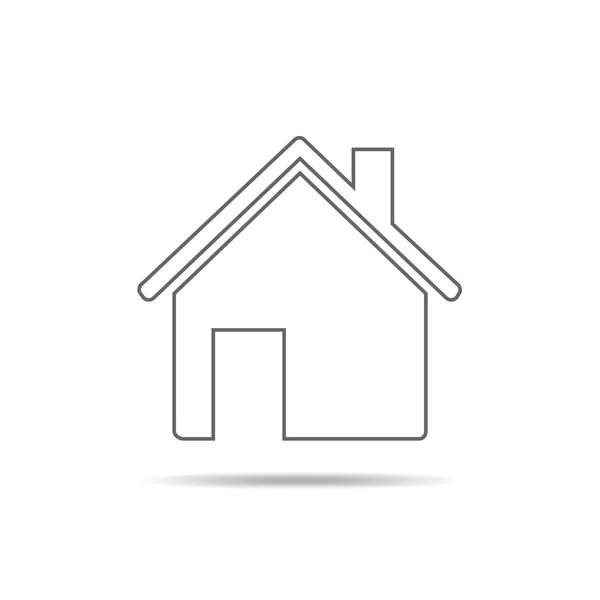 Home icon - vector illustration — Stock Vector