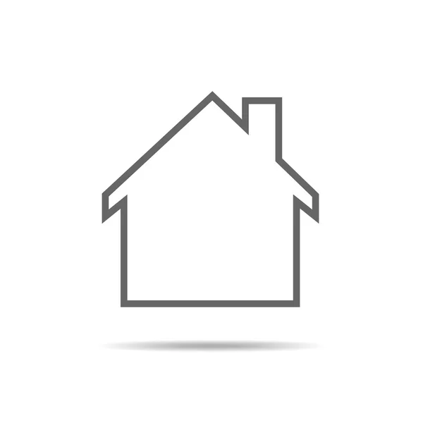 Home icon - illustrazione vettoriale — Vettoriale Stock