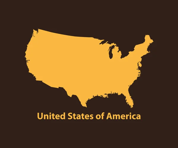 แผนที่สหรัฐอเมริกา - ภาพวาดเวกเตอร์ . — ภาพเวกเตอร์สต็อก