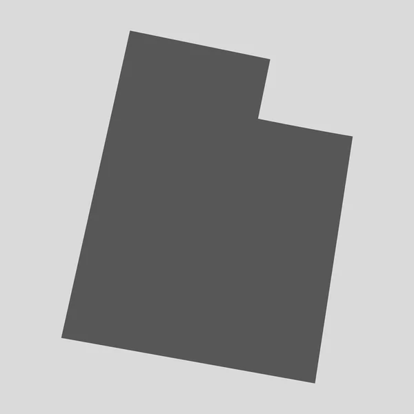 Μαύρος Χάρτης πολιτεία Γιούτα-απεικόνιση διανύσματος. — Διανυσματικό Αρχείο