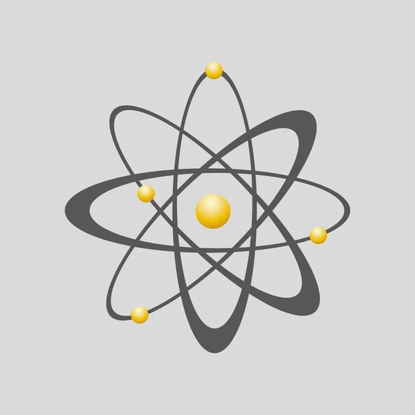 Icono de átomo - ilustración vectorial . — Archivo Imágenes Vectoriales