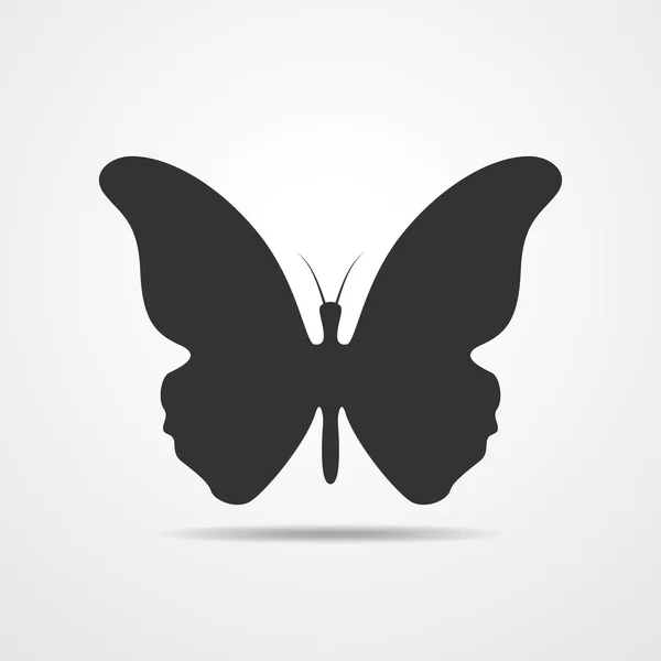 Papillons noirs - illustration vectorielle — Image vectorielle