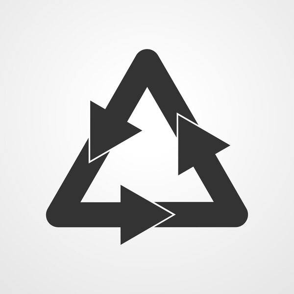 Recycle icon - vector illustration.