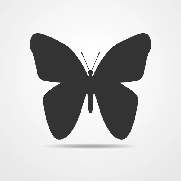 Papillons noirs - illustration vectorielle — Image vectorielle
