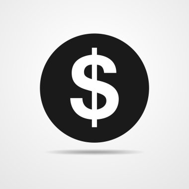 Dolar simgesi - vektör çizim.