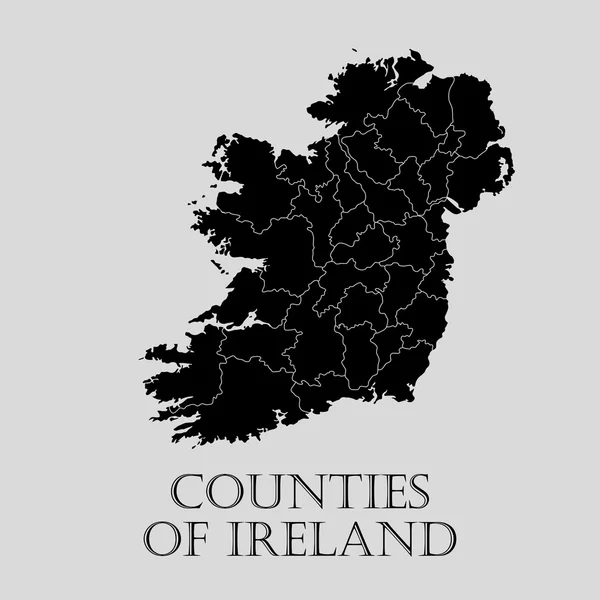 Ireland counties map Imágenes Vectoriales, Gráfico Vectorial de Ireland ...