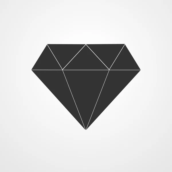 Diamant-Symbol - Vektorillustration. — Stockvektor