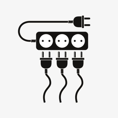 Uzatma kablosu - vektör çizim.