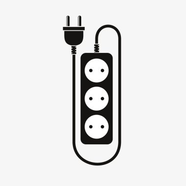 Uzatma kablosu - vektör çizim.