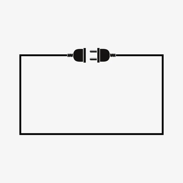 Stecker und Buchse - Vektorabbildung. — Stockvektor