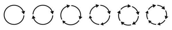 箭头图标设置 圆形箭头 圆形箭头 矢量图解 更新或重装标志 — 图库矢量图片