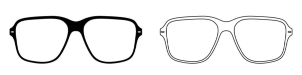 Icono Gafas Conjunto Gafas Sol Iconos Ilustración Vectorial Iconos Vectoriales — Archivo Imágenes Vectoriales