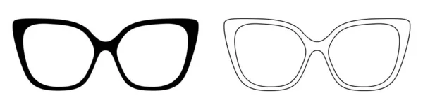 Icono Gafas Conjunto Gafas Sol Iconos Ilustración Vectorial Iconos Vectoriales — Vector de stock