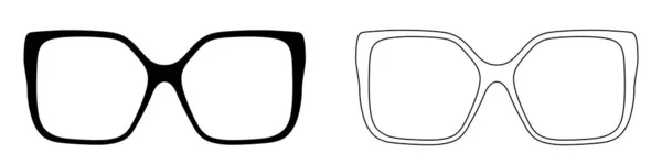 Glasses Icon Set Sunglasses Icons Vector Illustration Sunglasses Vector Icons — Stock Vector