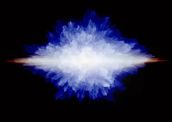 Wybuch niebieski — Zdjęcie stockowe