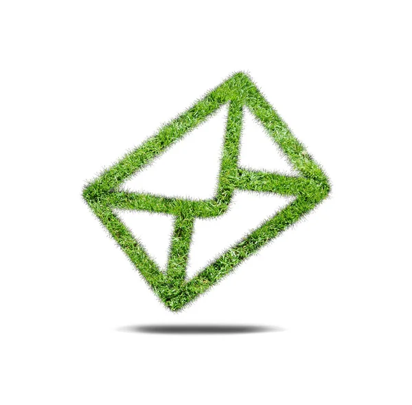 Symbol grass email — Stock Photo, Image