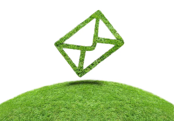 Symbol grass email — Stock Photo, Image