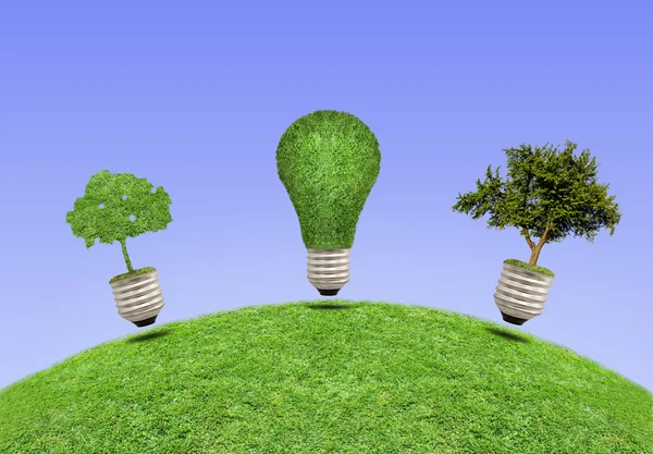 Lamp, the concept of ecology — Stock Photo, Image