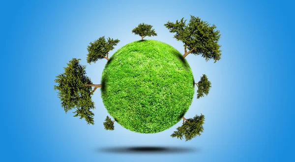 Planet With Tree — Stock Photo, Image