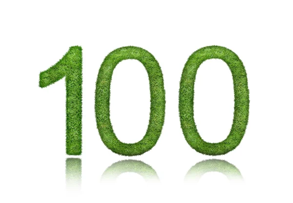 100 green symbol — Stock Photo, Image