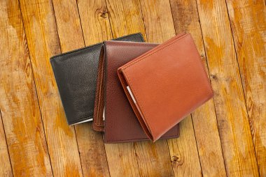 Birkaç cüzdan deri