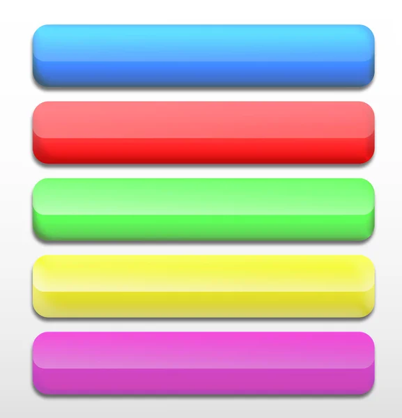 Set of colorful web buttons. — Stock Photo, Image