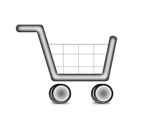 Illustration shopping cart ikonen — Stockfoto