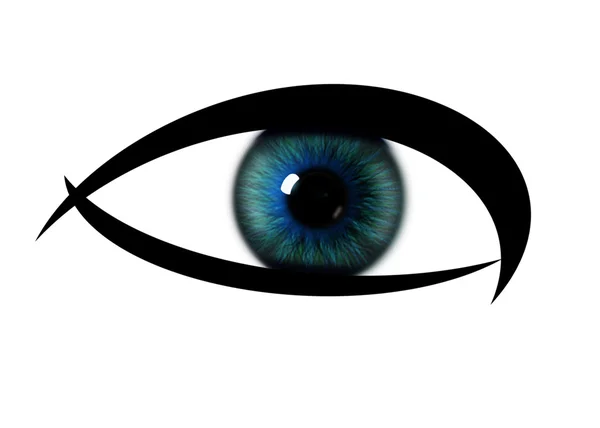 Kleur patroon regenboog oog. Eye iris texturen — Stockfoto
