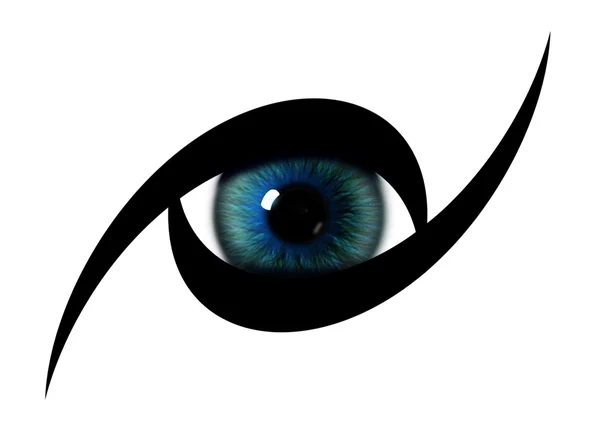 Kolorowy wzór tęczy oka. tekstury tęczówki oka — Zdjęcie stockowe