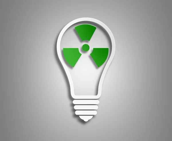 Concept ecology. the image of the light bulb on a light background — Stock Photo, Image
