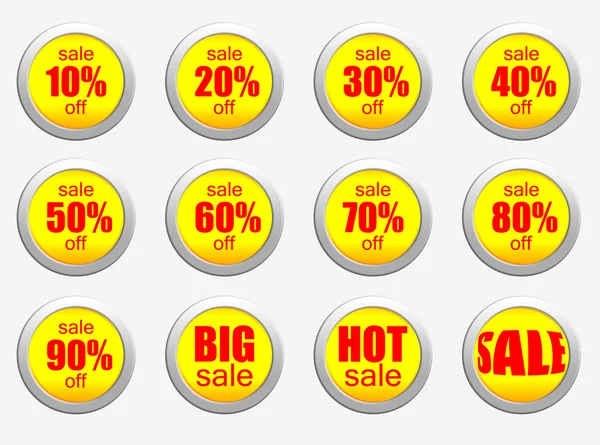 Sale set of percent — Stock Photo, Image