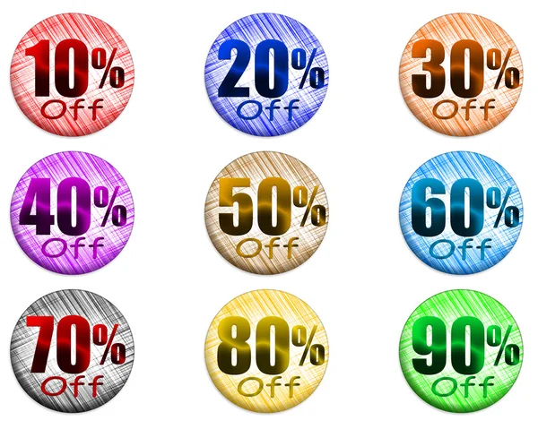 Sale set of percent — Stock Photo, Image