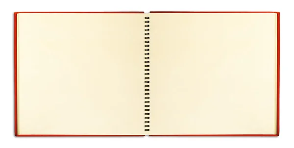 リング バインダーと空白のノートブック — ストック写真