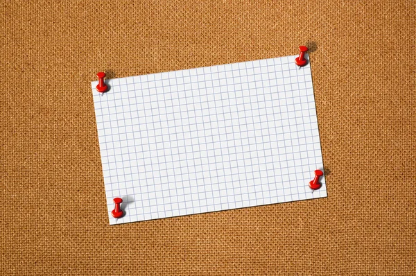 Blank paper memo on wood — Stock Photo, Image