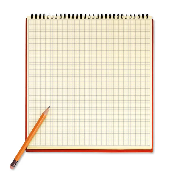 Notebook with pencil — Stock Photo, Image