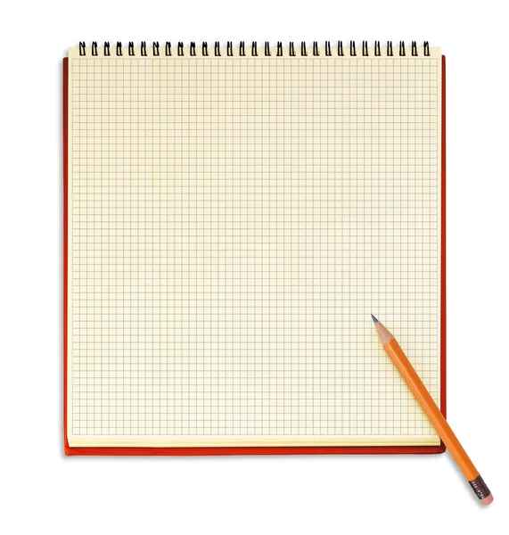 Notebook with pencil — Stock Photo, Image