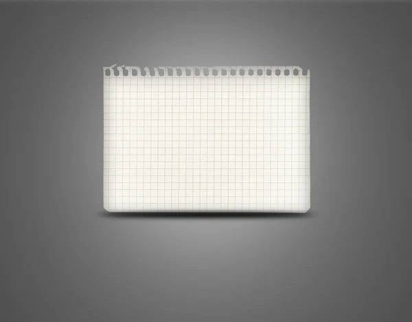 Pusty arkusz notatnika — Zdjęcie stockowe