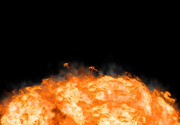 Abstract fire on black background — Stock Photo, Image