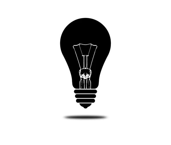 Black light bulb isolated — Stock Photo, Image