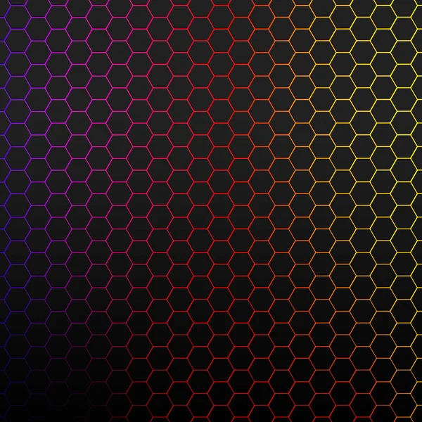Svart mönster med hexagoner — Stockfoto