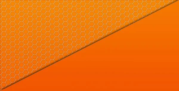 Оранжевый рисунок с шестиугольниками — стоковое фото