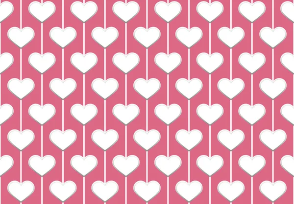 Seamless pattern with hearts on pink background. — Stock Photo, Image