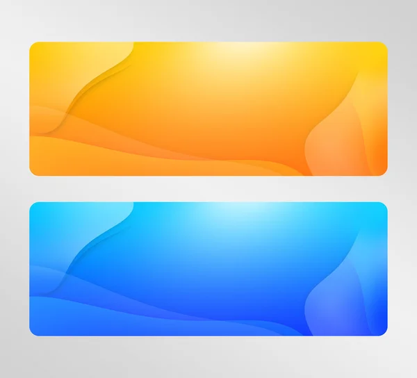 Two colorful abstract banners — Stock Photo, Image