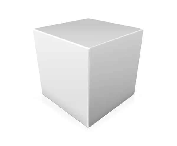 Illustration of paper box on white background — Stock Photo, Image