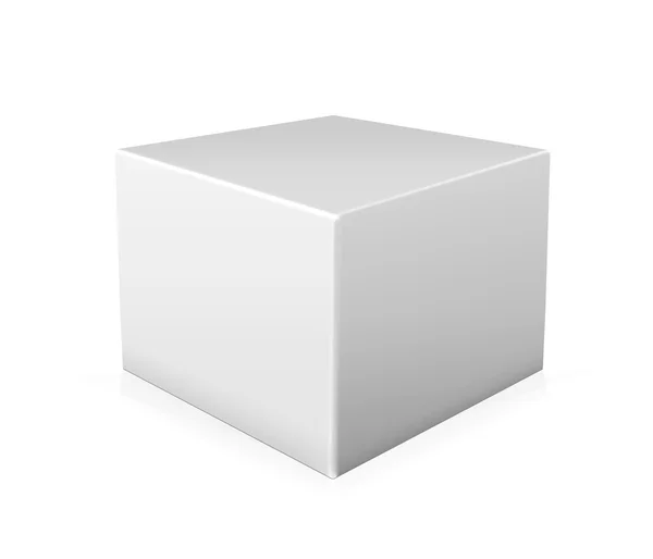 Illustrazione della scatola di carta su sfondo bianco — Foto Stock