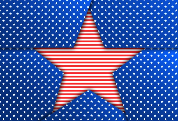Estrella patriótica roja —  Fotos de Stock