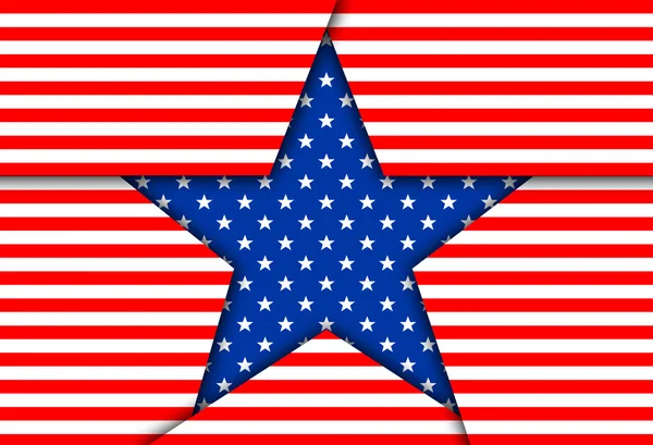 Изображение голубой патриотической звезды . — стоковое фото