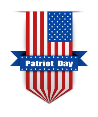 Color flag on the Patriot day.